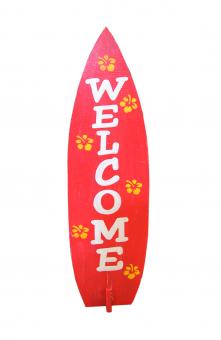 Handbemaltes Schild "Welcome"