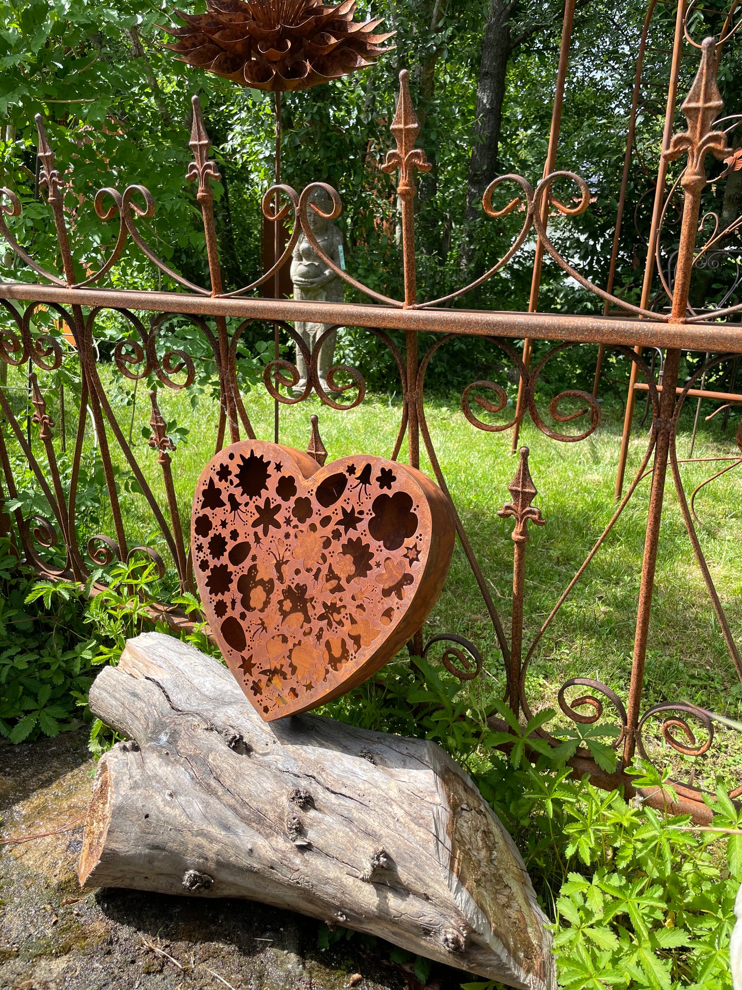 Wandbild aus Blech - Herz klein