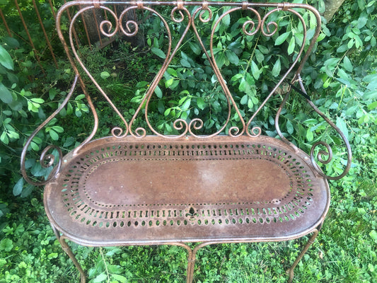 Gartenbank aus Eisen