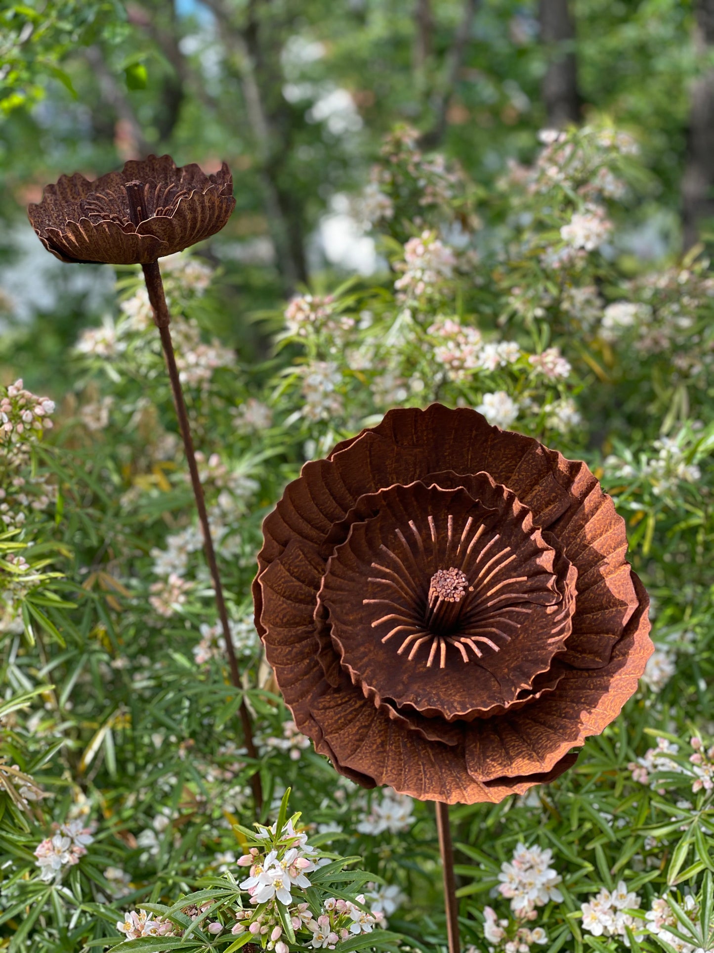 Mohnblume - Gartenstecker