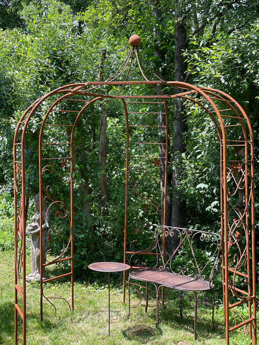 Rosenpavillon ohne Sitzbank