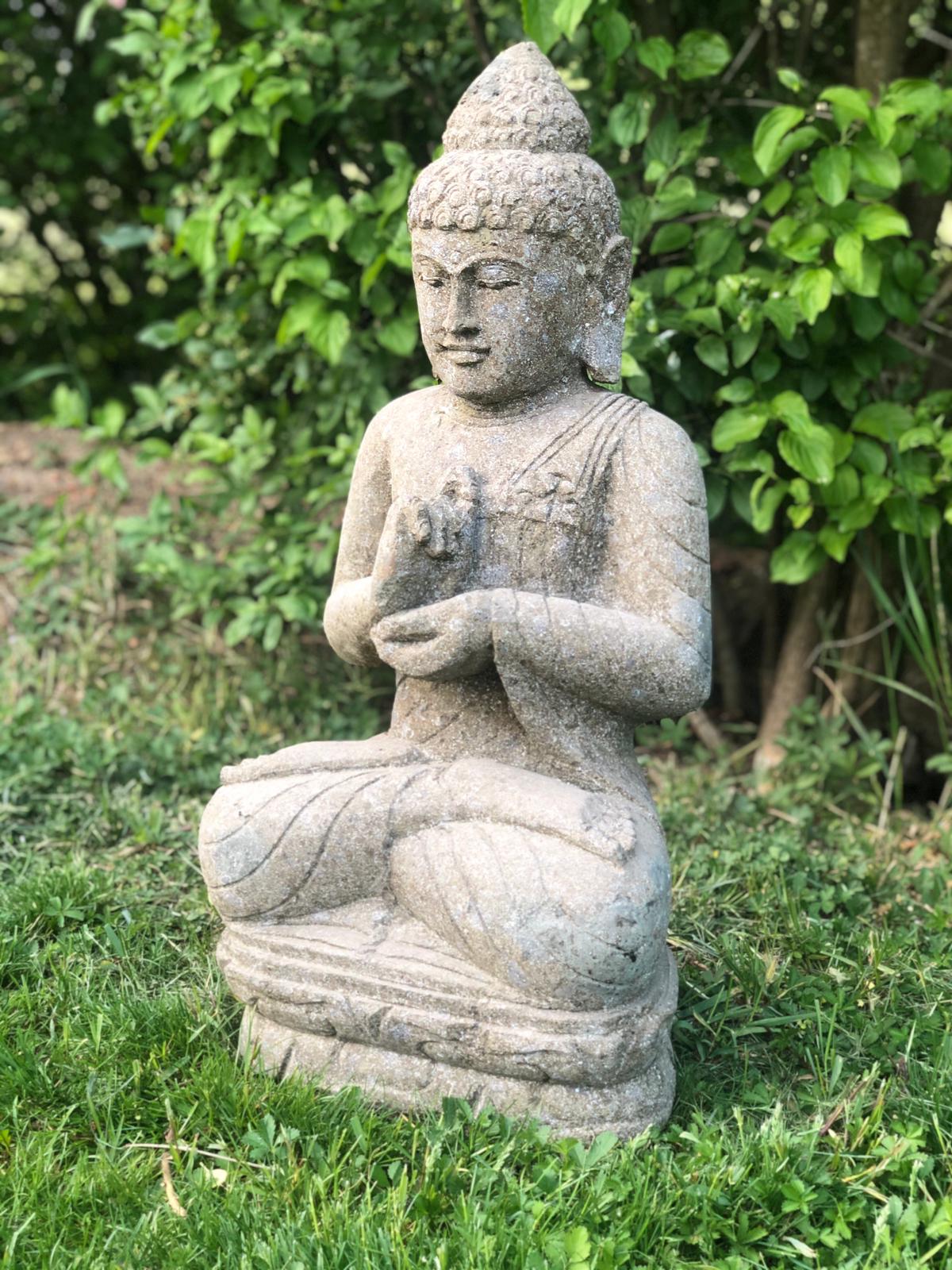 Sitzender Buddha indisch, Basanit